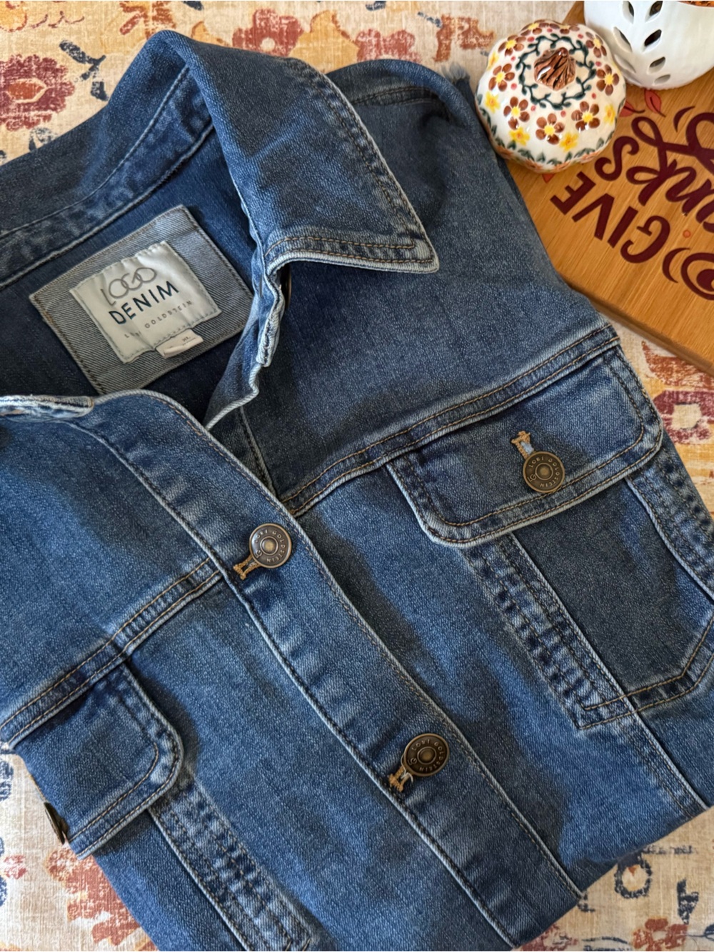 Logo Denim Jean Jacket - Blue